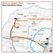 Peace of Angkor Tours Siem Reap to Banteay Chhmar Cambodia Map
