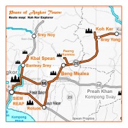 Peace of Angkor Tours Siem Reap to Koh Ker Tour Map Cambodia